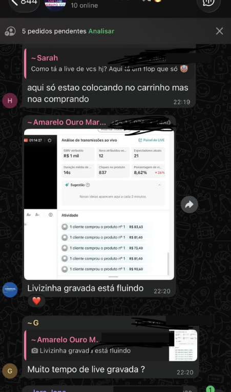 Print de live