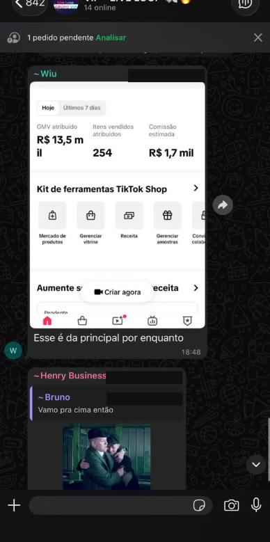 Painel com GMV
